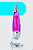 Лава-лампа Mathmos Neo Розовая/Фиолетовая Silver (Воск)