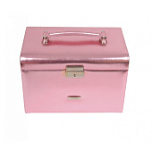 Шкатулка WindRose  для хранения украшений арт.3880/6, розовая металлик