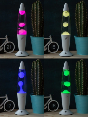 Лава лампа Amperia Rocket Smart Белая/Прозрачная (34 см) White Лава лампа Amperia Rocket Smart Белая/Прозрачная (34 см) White