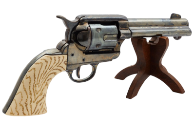 Макет. Револьвер Кольт CAL.45 PEACEMAKER 4,75" ("Миротворец") (США, 1873 г.), состаренный, рукоять под кость