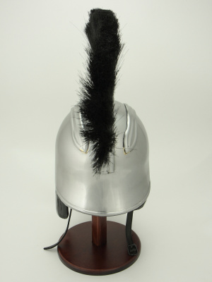 Шлем троянский "Ахиллес" с черным плюмажем