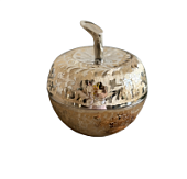 Шкатулка Яблоко Firki латунь резная  10,5  см