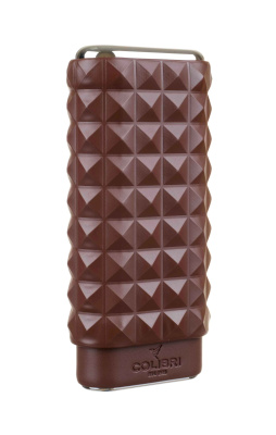 Чехол сигарный Colibri, телячья кожа и кедр, коричневый LC250T4