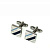Запонки Cufflinks Inc. Голубая и синяя полоски, CF55