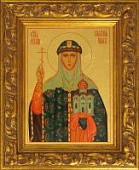 Икона Святая равноапостольная княгиня Ольга на сусальном золоте 160х120мм Икона Святая равноапостольная княгиня Ольга на сусальном золоте 160х120мм