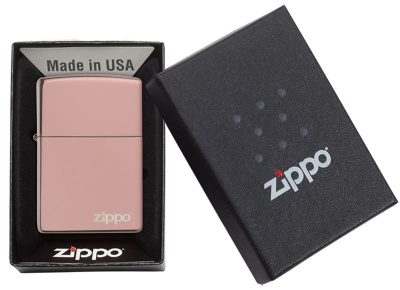 Зажигалка ZIPPO Classic с покрытием High Polish Rose Gold, латунь/сталь, розовое золото, 38x13x57 мм