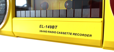Ретро-магнитофон  EL-149BT "Ghettoblaster", желтый