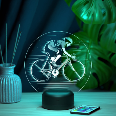 3D ночник Велосипедист