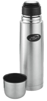Термос Biostal (0,5 литра), 2 пробки, стальной Термос Biostal (0,5 литра), 2 пробки, стальной