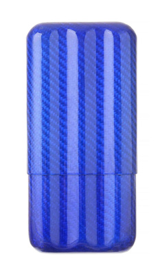 Чехол Lubinski на 3 сигары, синий карбон