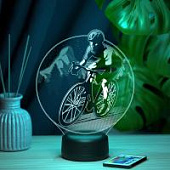 3D ночник Велосипедист #2