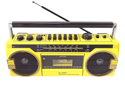 Ретро-магнитофон  EL-149BT "Ghettoblaster", желтый