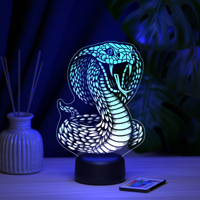 3D ночник Кобра №2