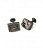 Запонки Cufflinks Inc. Черный прямоугольник, Винтажное литьё. CF67