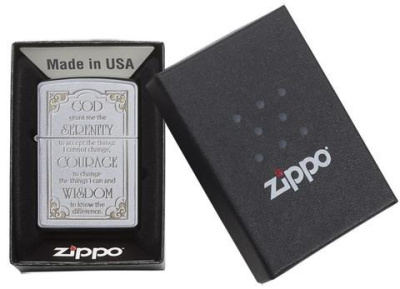 Зажигалка ZIPPO Classic 28458 с покрытием Satin Chrome™, латунь/сталь, серебристая, матовая, 38x13x57 мм