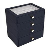 Шкатулка сет LC Designs для хранения украшений арт.75896, темно-синияя