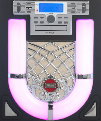 Музыкальный центр Ricatech RR2000 Classic LED Jukebox, Bluetooth