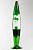 Лава-лампа 41см Зелёная/Прозрачная (Воск) Хром