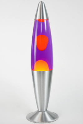 Лава-лампа 41см Оранжевая/Фиолетовая (Воск)