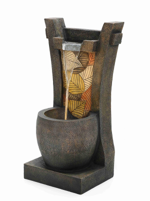 Фонтан декоративный "Листопад" с подсветкой