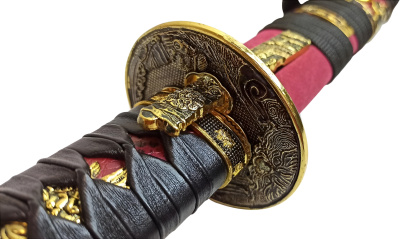 Вакидзаси, короткий японский меч "Токугава" с когаи и козукой