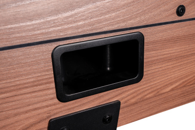 Игровой стол - футбол "Eiffel" (151х75,5х90см) коричнево-черный