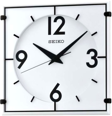 Модные настенные часы Seiko, в белом корпусе, QXA475W