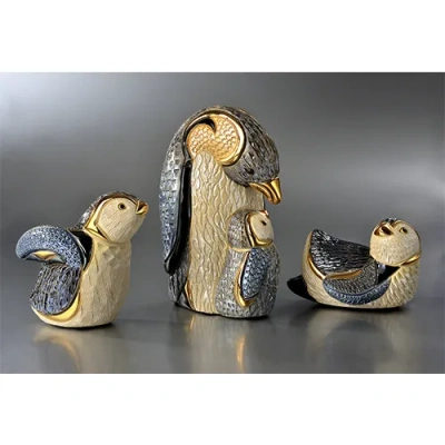 Статуэтка керамическая "Пингвинёнок лежащий"