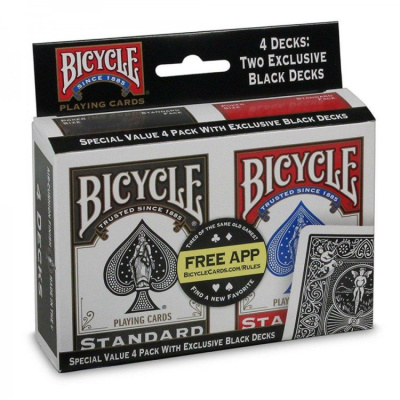Карты "Bicycle Rider Standard Index 4-pack"