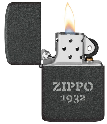 Зажигалка ZIPPO 1941 Replica™, с покрытием Black Crackle, черный, матовая, 38x13x57 мм (без бензина)
