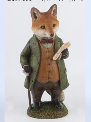 Фигурка интерьерная Лис с газетой Фигурка интерьерная Лис с газетой