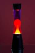 Лава лампа Amperia Grace Black Оранжевая/Фиолетовая (39 см)