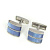 Запонки Cufflinks Inc. Голубой кошачий глаз CF40