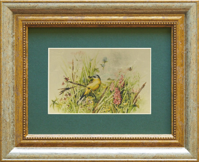 Картина на сусальном золоте «Птички в полевых цветах» Картина на сусальном золоте «Птички в полевых цветах»