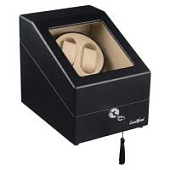 Шкатулка LuxeWood для подзавода 2-х и хранения 3-х часов арт.LW024-1W-5, черная