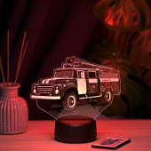 3D ночник Пожарная машина - ЗИЛ 130