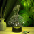 3D ночник Девочка в цветочном платье (балерина)