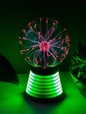 Плазменный шар Тесла Amperia Stripe 15 см RGB / Audio