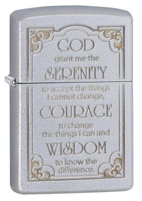 Зажигалка ZIPPO Classic 28458 с покрытием Satin Chrome™, латунь/сталь, серебристая, матовая, 38x13x57 мм