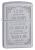Зажигалка ZIPPO Classic 28458 с покрытием Satin Chrome™, латунь/сталь, серебристая, матовая, 38x13x57 мм