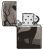 Зажигалка ZIPPO Classic с покрытием Black Ice®, латунь/сталь, чёрная, глянцевая, 38x13x57 мм