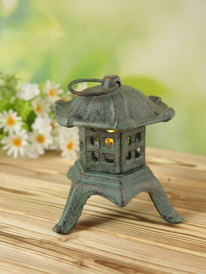 Декоративный фонарь "Ступа" под свечу для дачи