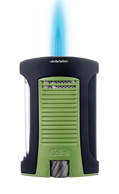 Зажигалка сигарная Colibri Daytona, черно-зеленая