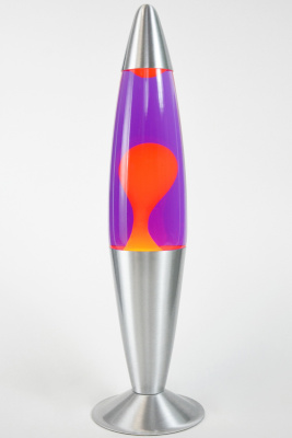 Лава-лампа 41см Оранжевая/Фиолетовая (Воск)