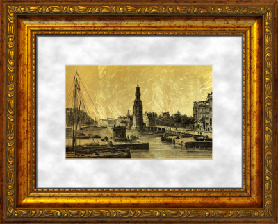 Картина на сусальном золоте «Амстердам»