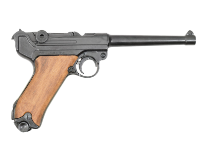 Макет. Пистолет Luger Parabellum P08 ("Люгер P08 Парабеллум"), морской (Германия, 1898 г.), накладки на рукояти из дерева, арт.1144