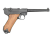 Макет. Пистолет Luger Parabellum P08 ("Люгер P08 Парабеллум"), морской (Германия, 1898 г.), накладки на рукояти из дерева, арт.1144
