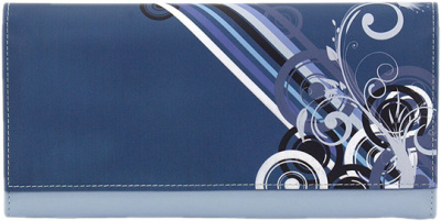 Клатч Friedrich Lederwaren для хранения украшений арт.20081-5, синий с принтом