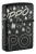 Зажигалка ZIPPO Classic с покрытием  , латунь/сталь, черная, матовая, 38x13x57 мм
