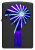 Зажигалка ZIPPO Mountain Waterfall с покрытием Black Light, латунь/сталь, черная,матовая 38x13x57 мм